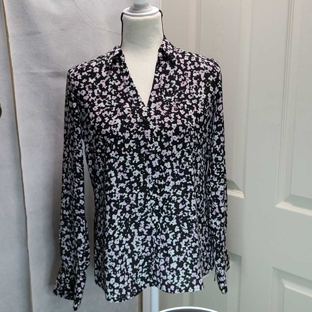 Candies M Ladies Long Sleeve Dress Shirt